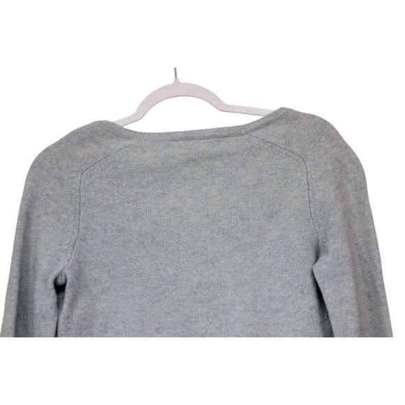 Express Sweater Size Large 100% Lambs Wool Knit Argyle Preppy Pastel V-Neck - Picture 10 of 13